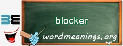 WordMeaning blackboard for blocker